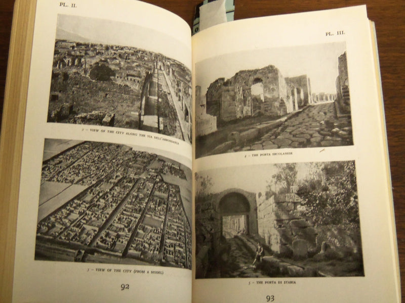 1945 POMPEII GUIDE BOOK - AMEDEO MAIURI - GREAT PLATES - FOURTH EDITION - K 1281