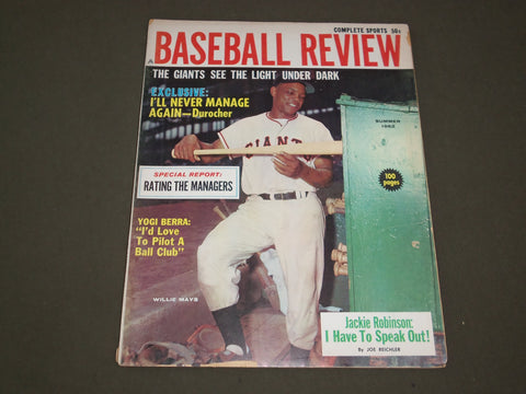 1962 SUMMER ACE COMPLETE SPORTS MAGAZINE - WILLIE MAYS - SP 9743