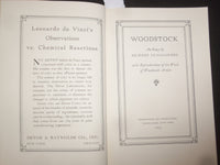 1923 WOODSTOCK - AN ESSAY BY RICHARD LE GALLIENNE SOFTCOVER BOOK - J 9856