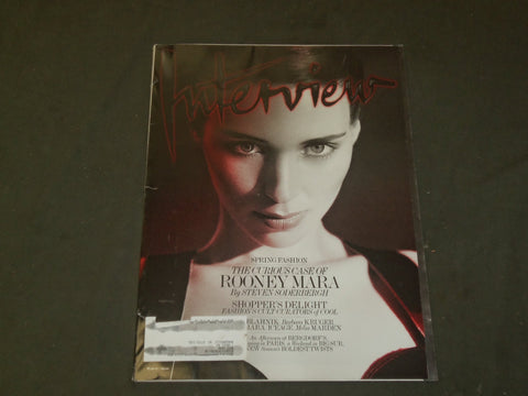 2013 MARCH INTERVIEW MAGAZINE - ROONEY MARA COVER - B 1415