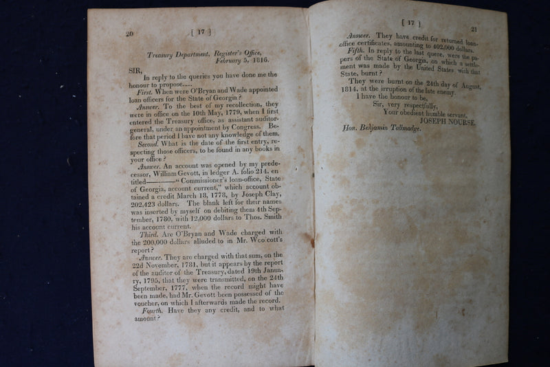 1816 JOHN DELAFIELD PETITION COMMITTEE REPORT SOFTCOVER BOOKLET - K 1405