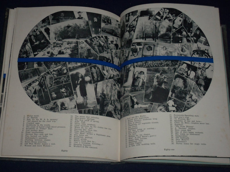 1947 MARIONETTE MARION COLLEGE YEARBOOK - INDIANA - GREAT PHOTOS - YB 482