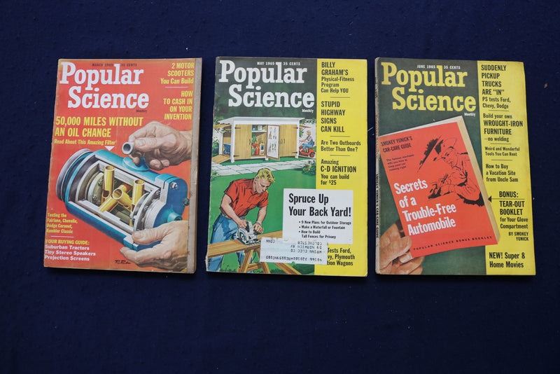 1957-1968 POPULAR SCIENCE MAGAZINE - LOT OF 13 - O 3350