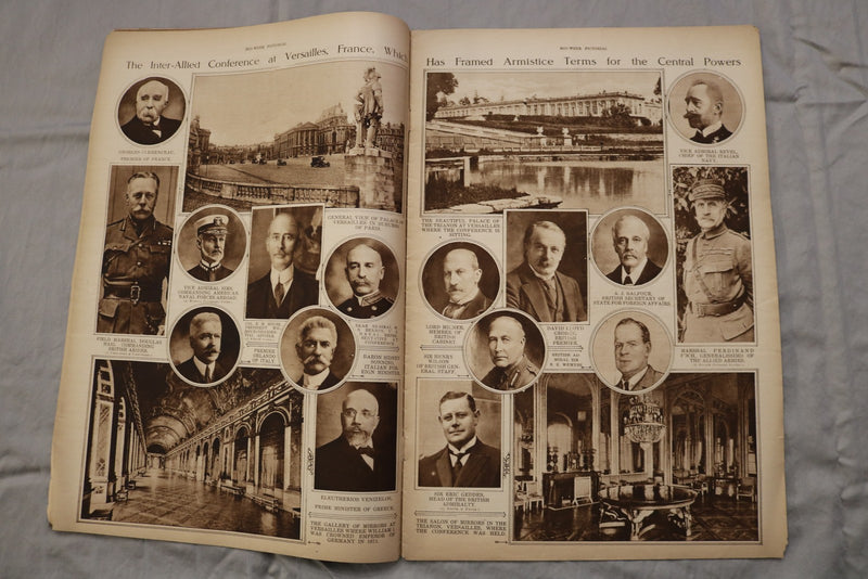 1918 NOV 14 MID-WEEK PICTORIAL MAGAZINE SECTION - VICTOR EMMANUEL III - NP 9265