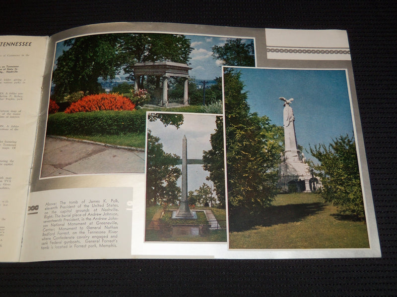 1950'S TENNESSEE THE NATION'S MOST INTERESTING STATE VIEW BOOK - J 7937