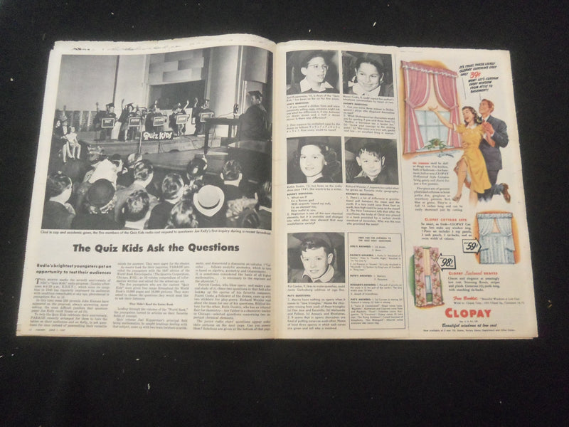 1947 JUNE 1 SYRACUSE HERALD AMERICAN PARADE MAGAZINE - AMERICA'S DOGS - SP 886U