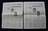 1952 APRIL 25 THE MOUNTAIN ECHO NEWSPAPER - SUFFERN HIGH SCHOOL -LOT OF 2- K 894