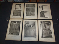 1900S MOBILIER PLATES (BRETON) LOT OF 33 FRENCH CAPTIONS - II 1918