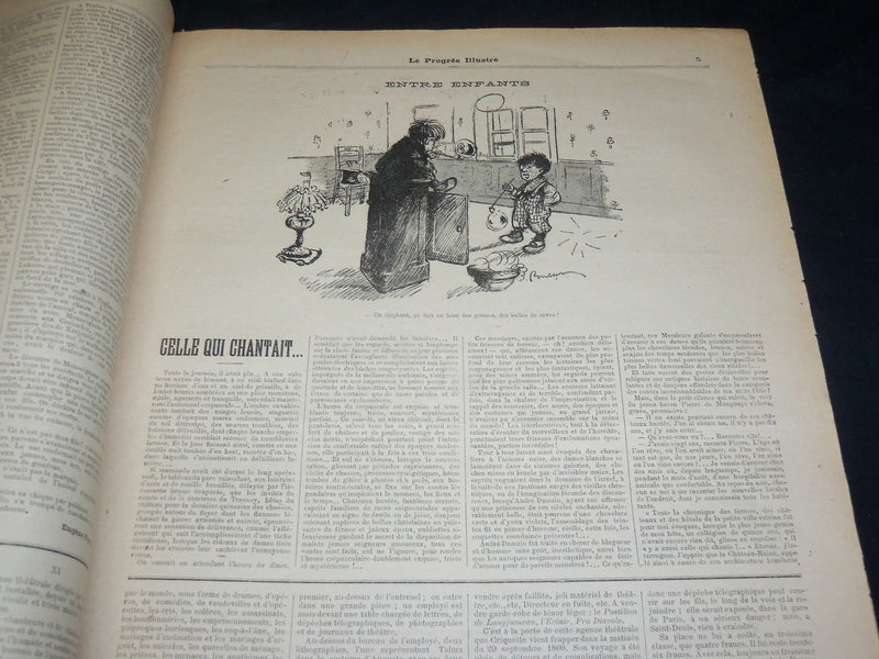 1891-1905 LE PROGRES ILLUSTRE FRENCH MAGAZINE LOT OF 20 ISSUES - NP 5376