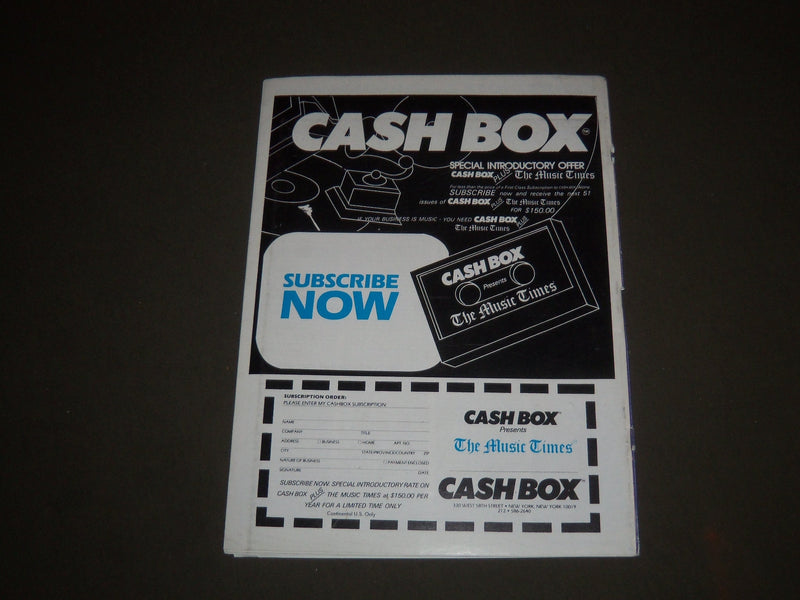 1986 NOVEMBER 29 CASHBOX MAGAZINE - LUTHER VANDROSS COVER - SP 3524