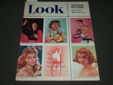 1953 JANUARY 27 LOOK MAGAZINE - ROCKY MARCIANO COVER - ST 4816