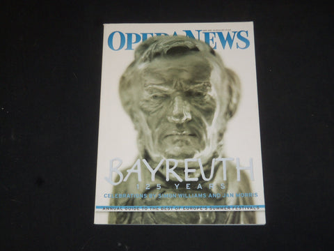 2001 MAY OPERA NEWS MAGAZINE - BAYREUTH 125 YEARS - SP 6173