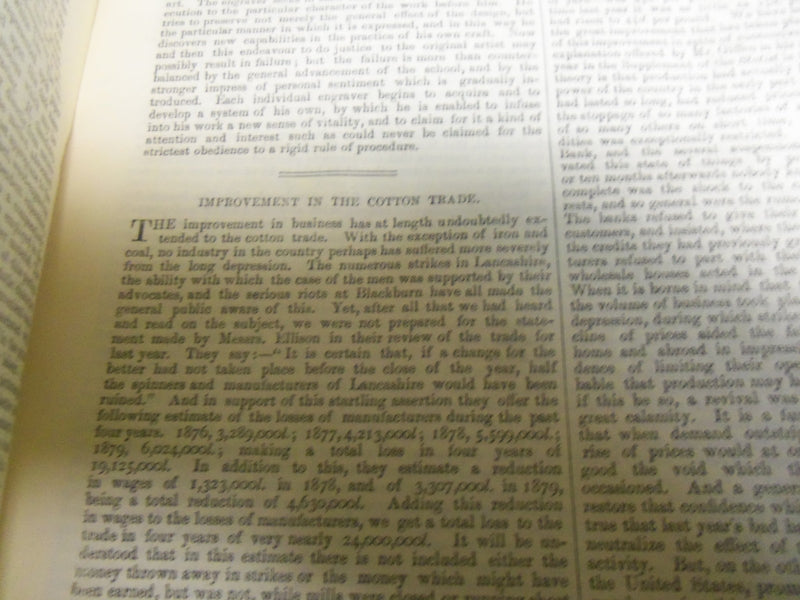 1880 SATURDAY REVIEW 2 BOUND VOLUMES - COMPLETE YR- PUBLISHED IN LONDON - R 1103
