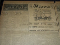 1908 NOVEMBER 22 THE BOSTON HERALD - HARVARD VANQUISHES YALE 4-0 - BH 218