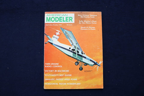 1963 SEP/OCT AMERICAN MODELER MAGAZINE - PILATUS TURBO-PORTER COVER - E 11473