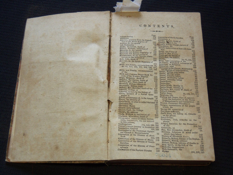 1820 THE CHRISTIAN JOURNAL AND LITERARY REGISTER VOLUME NO. 4 - KD 7670