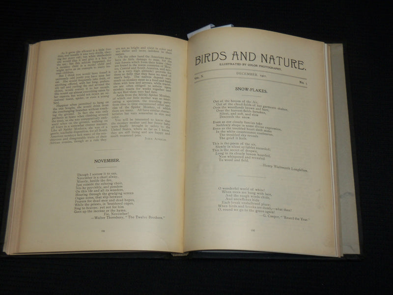 1901 BIRDS AND NATURE IN NATURAL COLORS VOLUME 10 BY WILLIAM HIGLEY - KD 7512