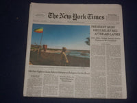 2020 DECEMBER 28 NEW YORK TIMES - PRESIDENT SIGNS VIRUS BILL AFTER AID LAPSES