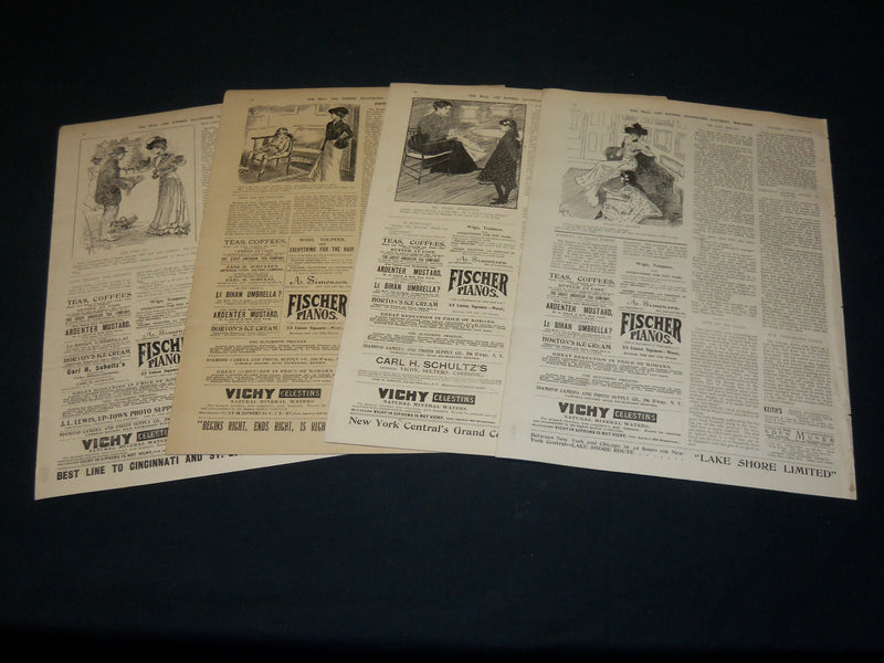 1900 THE MAIL AND EXPRESS ILLUSTRATED MAGAZINE LOT OF 4 - NEW YORK - NP 2399R