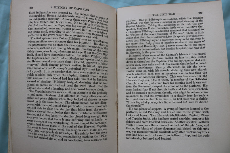 1930 CAPE COD ITS PEOPLE AND THEIR HISTORY BY HENRY KITTREDGE-INSCRIBED- KD 9658