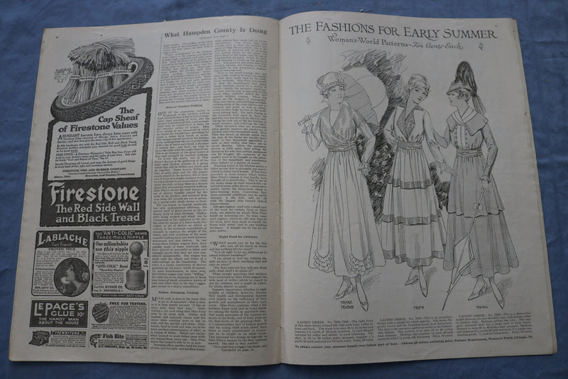 1916 MAY WOMAN'S WORLD MAGAZINE - ILLUSTRATIONS/STORIES/ADS - SP 4783M
