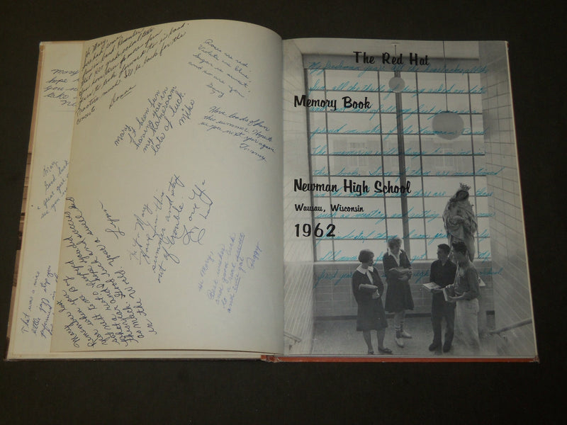 1962 THE RED HAT NEWMAN HIGH SCHOOL YEARBOOK - WAUSAU WISCONSIN - YB 1575