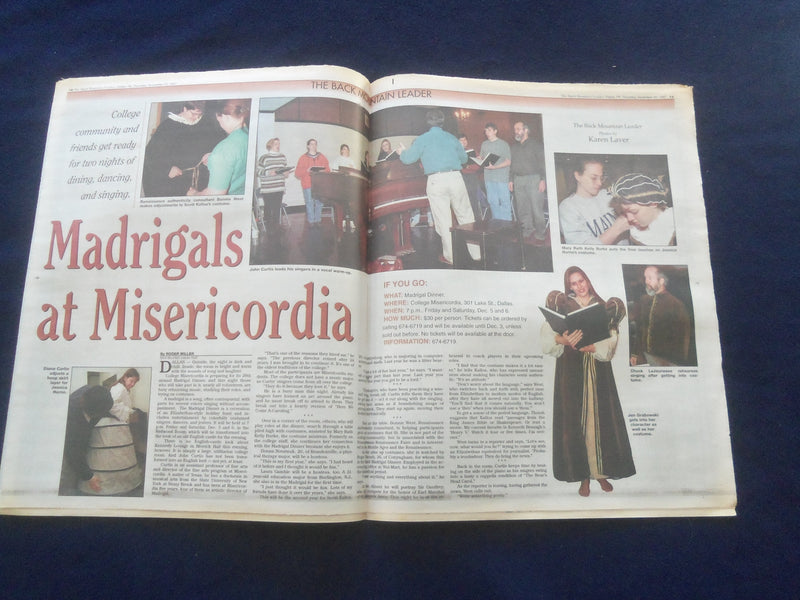 1997 NOV 20 THE BACK MOUNTAIN LEADER NEWSPAPER-SHAVERTOWN, PA-DALLAS HS -NP 6172