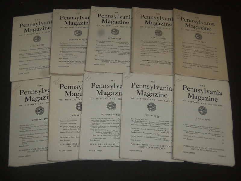 1952-1967 THE PENNSYLVANIA MAGAZINE LOT OF 22 DIFFERENT ISSUES - O 1805