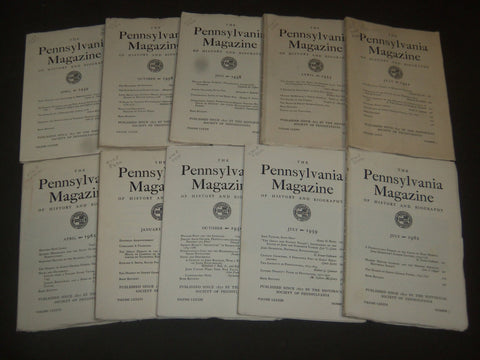 1952-1967 THE PENNSYLVANIA MAGAZINE LOT OF 22 DIFFERENT ISSUES - O 1805