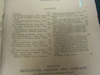 1879 THE ATLANTIC MONTHLY MAGAZINE LOT 7 ISSUES - STORIES & ARTICLES - WR 423
