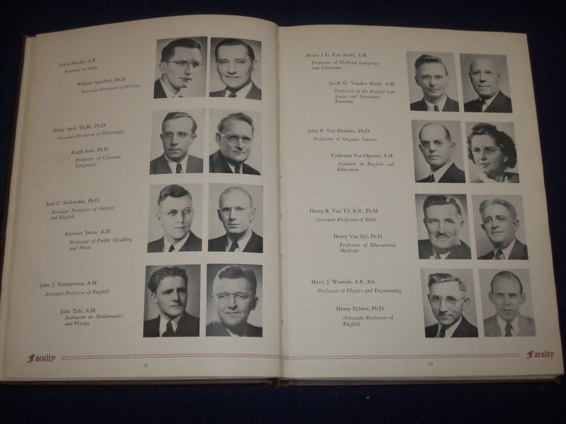 1947 PRISM CALVIN COLLEGE YEARBOOK - GRAND RAPIDS MICHIGAN - PHOTOS - YB 843