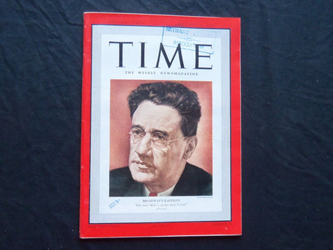 1939 NOVEMBER 20 TIME MAGAZINE - GEORGE S. KAUFMAN - T 687