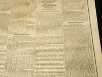 1851 FEBRUARY 15 BOSTON MUSEUM NEWSPAPER - NIGHT BY HENRY LONGFELLOW - NP 9033