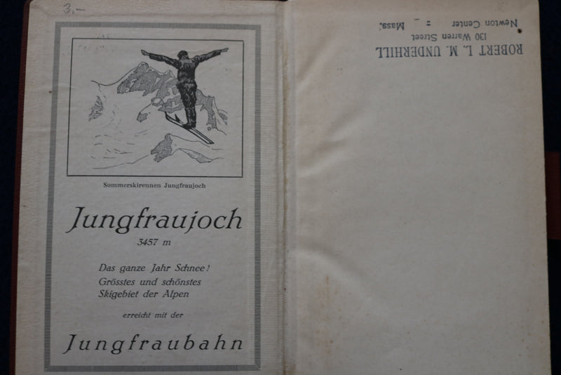 1927 BERGSTEIGER SKIFAHRER KALENDER - GERMAN TEXT - K 1504