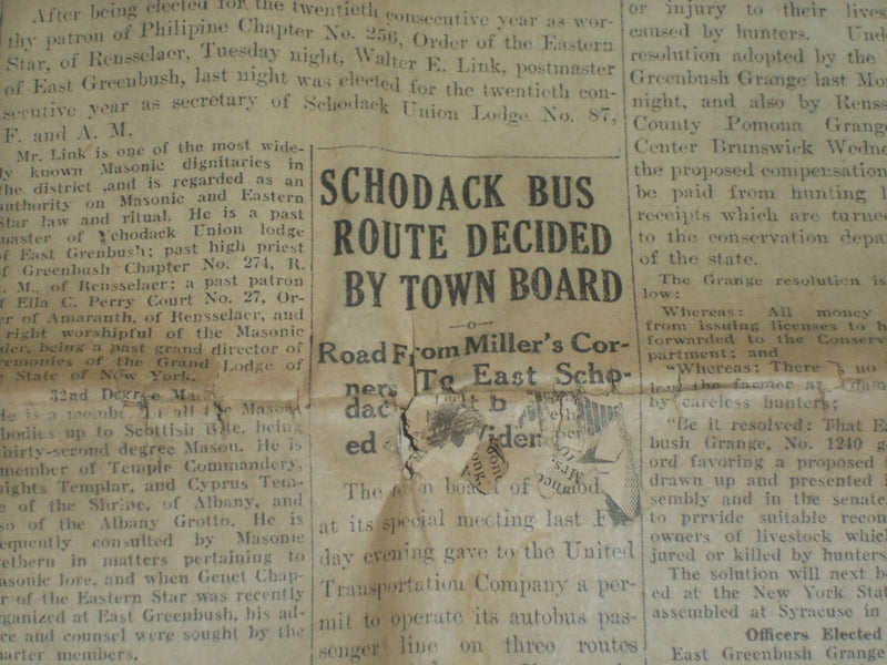 1929 DECEMBER 13 TACONIC VALLEY TIMES NEWSPAPER - BERLIN, NY - NP 3200O