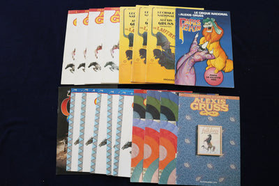 1985-1994 ALEXIS GROSS CIRCUS PROGRAMS - FRENCH - LOT OF 18 - O 3514