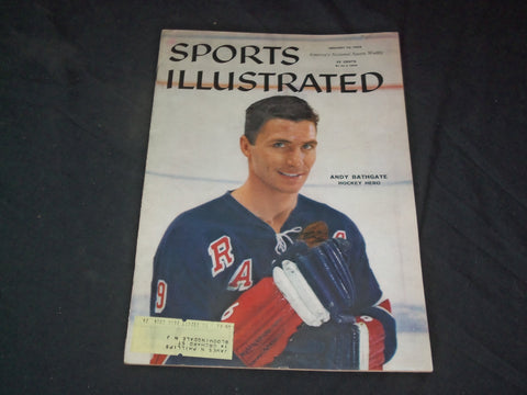 1959 JANUARY 12 SPORTS ILLUSTRATED MAGAZINE - ANDY BATHGATE - SP 8912