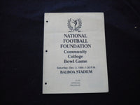 1988 DEC 3 NAT'L FB BOWL GAME PROGRAM - SOUTHWESTERN VS ANTELOPE VALLEY - J 8348