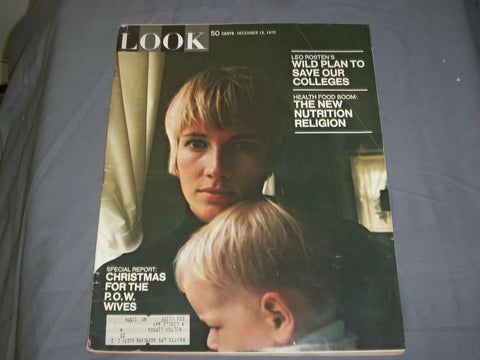 1970 DECEMBER 15 LOOK MAGAZINE - CHRISTMAS FOR THE P.O.W. WIVES - LK 50