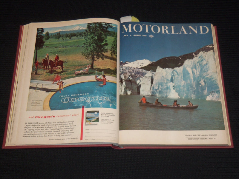 1959-1960 THE MOTOR LAND MAGAZINE BOUND VOLUME - 12 ISSUES - KD 705C