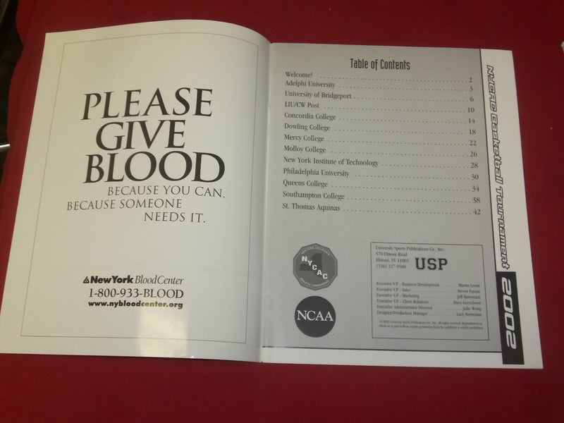 2002 NYCAC BASKETBALL TOURNAMENT PROGRAM - J 4263