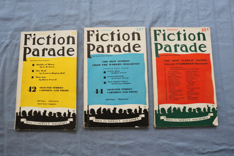 1936 FICTION PARADE AND GOLDEN BOOK MAGAZINE - LOT OF 12 - COMPLETE YEAR- O 3334