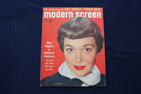 1951 JUNE MODERN SCREEN MAGAZINE - JANE WYMAN COVER - E 17312