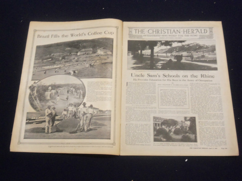 1922 APRIL 8 CHRISTIAN HERALD MAGAZINE - A TASTE FROM THE SAP BUCKET - ST 6597
