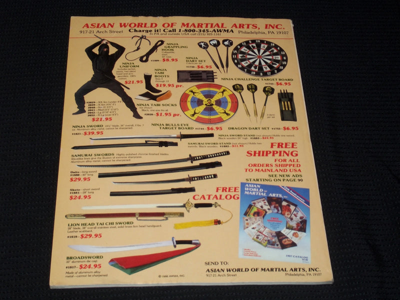 1987 NOVEMBER BLACK BELT MAGAZINE - CHUCK NORRIS' STYLE FRONT COVER - E 7804