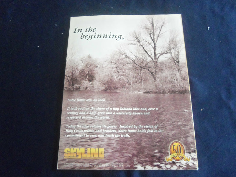 2000 SEPTEMBER 2 FOOTBALL PROGRAM - UNIV NOTRE DAME VS TEXAS A&M UNIV - SP 1213L