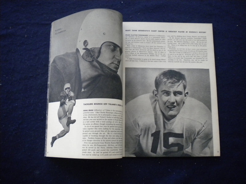 1949 STANLEY WOODWARD'S FOOTBALL MAGAZINE - DAN FOLDBERG COVER - B 439P