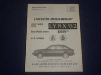 1982 MAY/JUNE EASTERN SPORTS NEWS - LANCASTER AREA EDITION - ST 6532