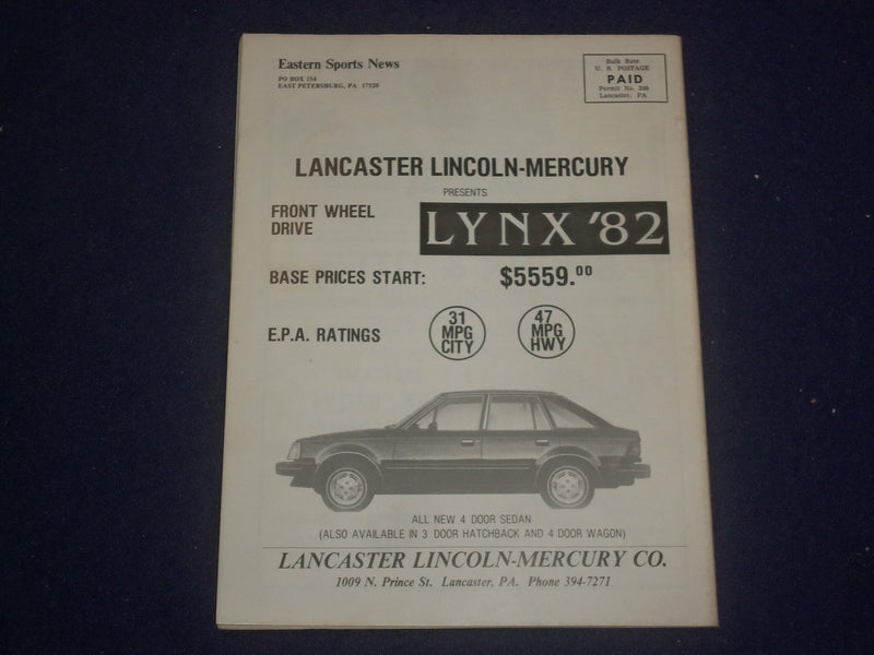1982 MAY/JUNE EASTERN SPORTS NEWS - LANCASTER AREA EDITION - ST 6532