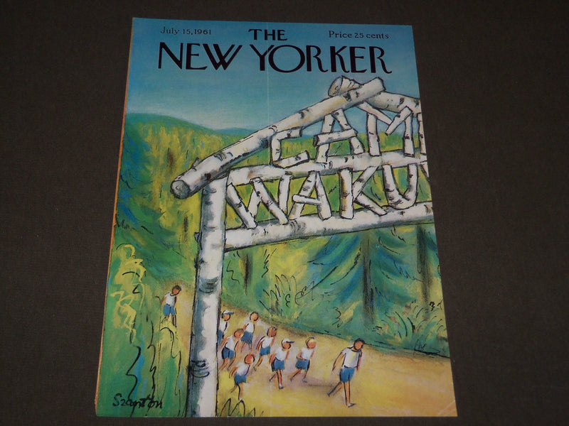 1961 JULY 15 MAY NEW YORKER MAGAZINE FRONT COVER ONLY - GREAT ART FOR FRAMING